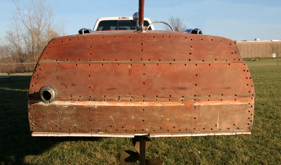 1947 17' Chris Craft Deluxe Runabout Transom