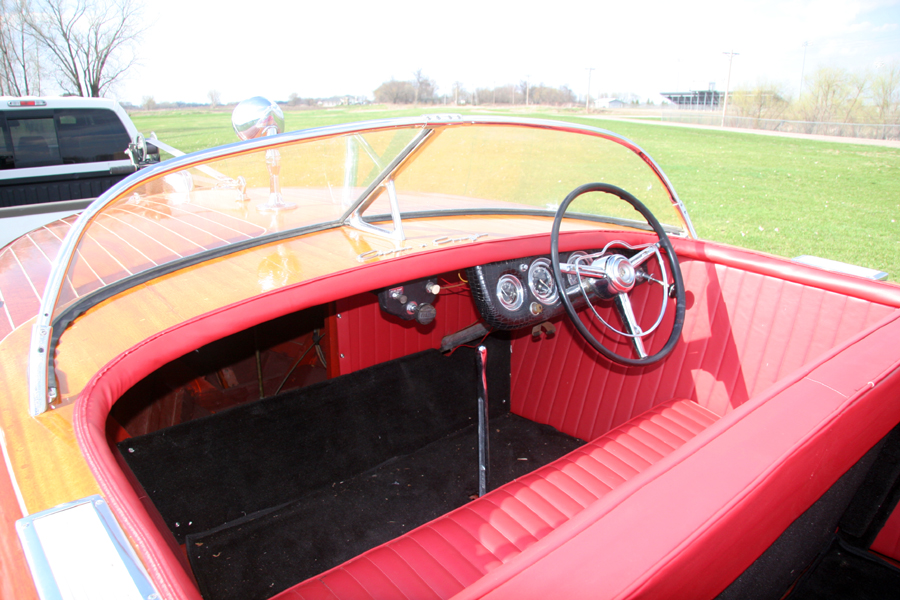 black alligator vinyl dashboard