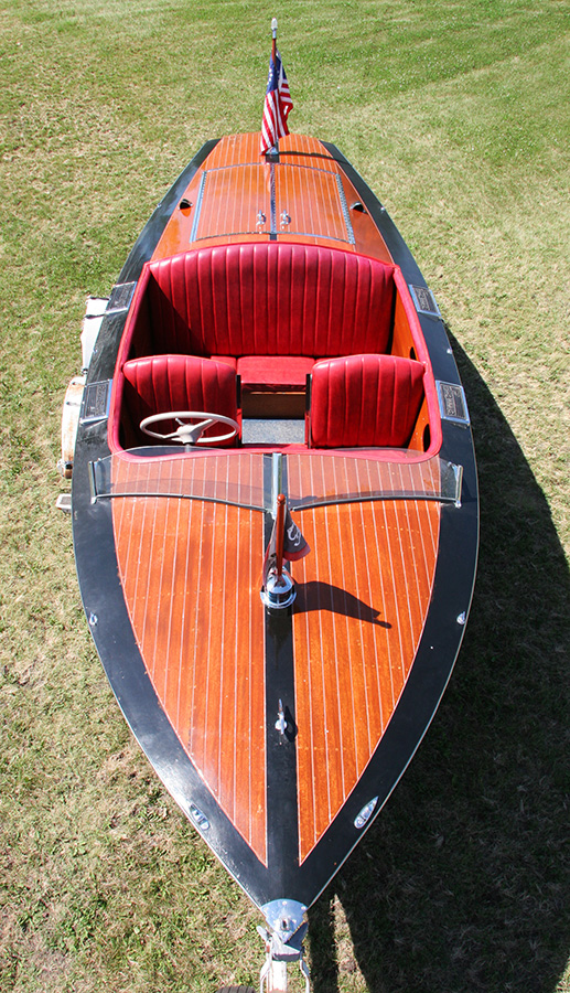 1936 Chris Craft Custom Runabout front deck