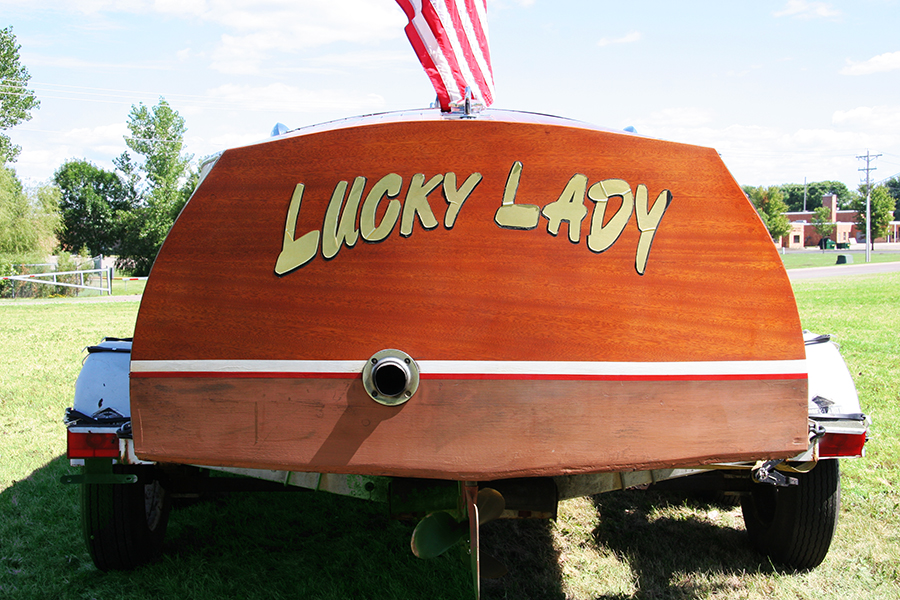 1936 Chris Craft Custom Runabout transom