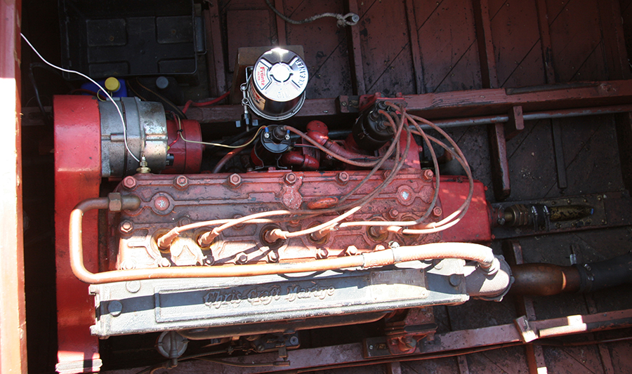 1936 Chris Craft Custom Runabout engine