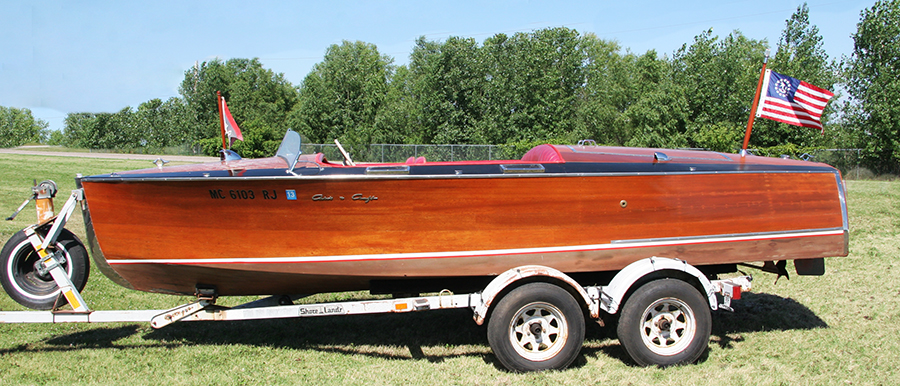 1936 Chris Craft Custom Runabout port side