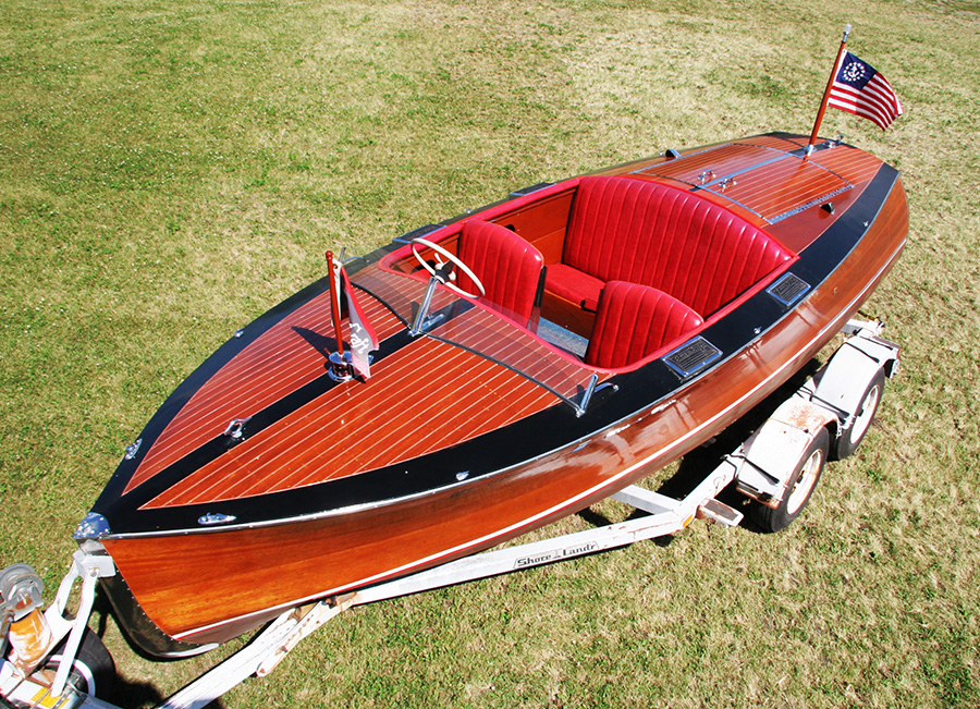 1936 Chris Craft Custom Runabout front deck