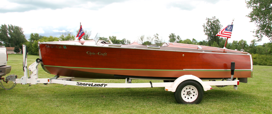 1938 19' Chris Craft Custom Runabout for sale minnesota