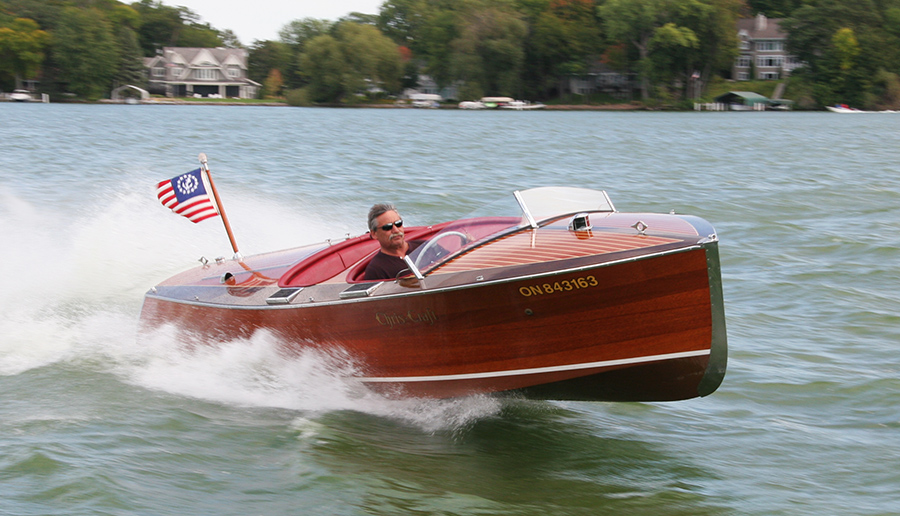 Classic Boat on Lake Minnetonka Chris Craft 19' Custom Runabout