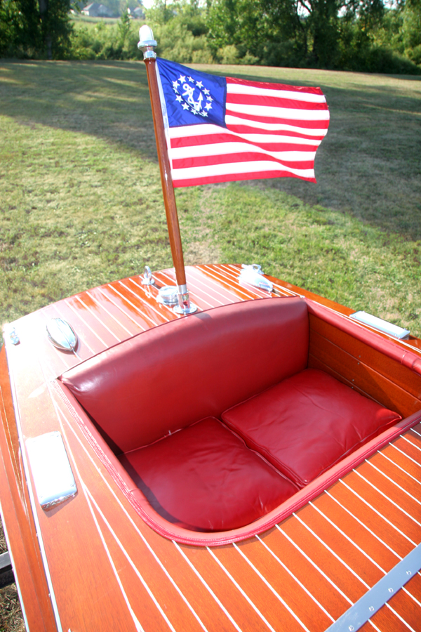 Rear Cockpit of 1954 19' Chris Craft Racing Runabout