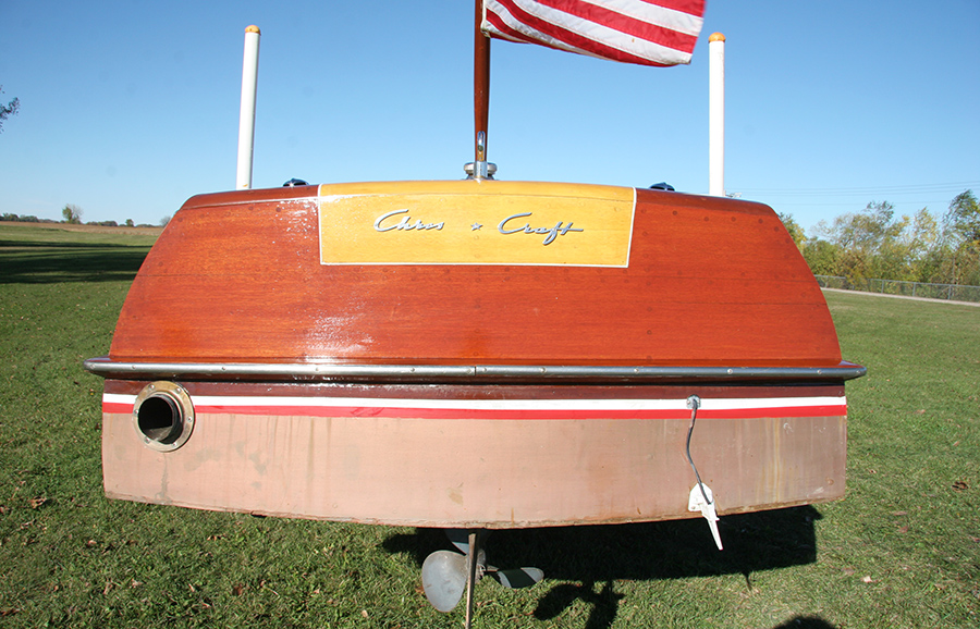 1954 20' Chris Craft Riviera transom