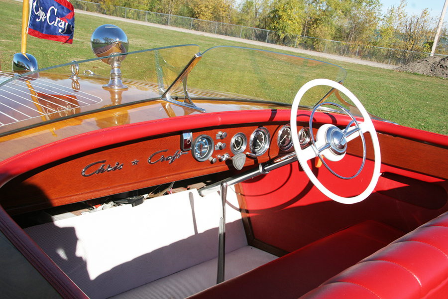 1954 20' Chris Craft Riviera dash board