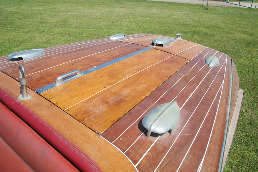 Rear Deck of 20' Custom Runabout