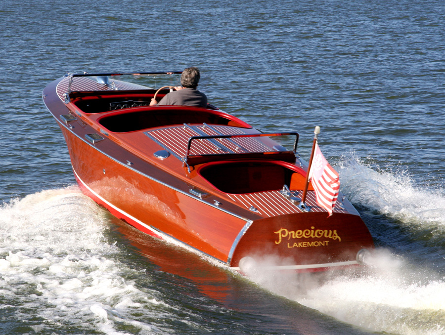 1937 25' Chris Craft Triple Cockpit transom