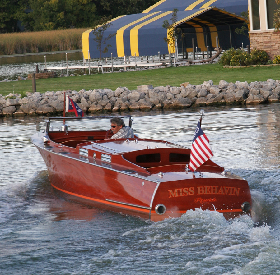 1928 26' Chris Craft Triple Cockpit transom