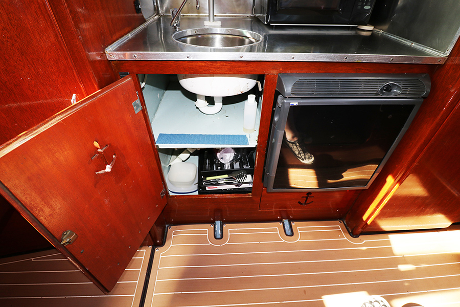 Classic Chris Craft Cabin Cruiser Galley