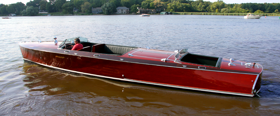 38' Antique Triple Cockpit by Hacker Craft