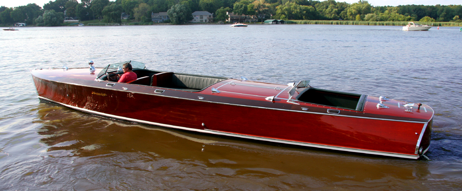 38' Antique Triple Cockpit by Hacker Craft