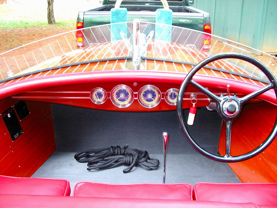 1940 16' Chris Craft Race Boat Dash Board and Gauges