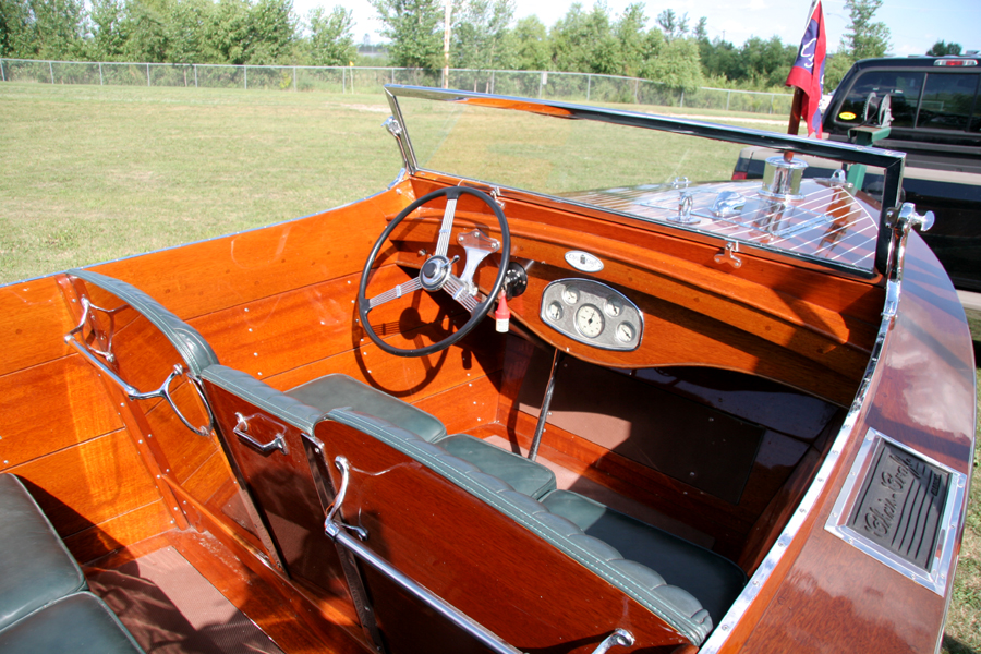 1931 22' Chris Craft Triple Cockpit Dashboard - Wooden Boat