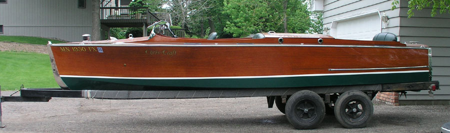 1930 22 ft Chris Craft Triple Cockpit