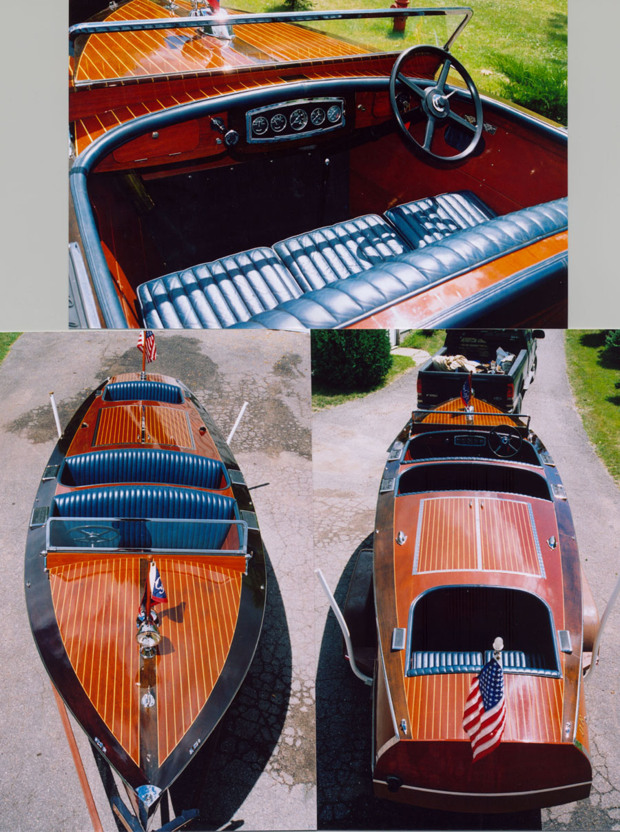 wooden boats - triple cockpit 1936 22'
