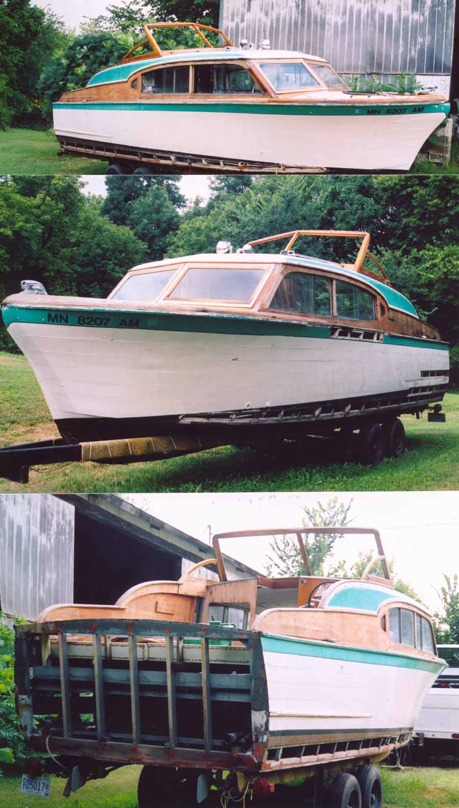 27' Chris Craft Wooden Cabin Cruiser