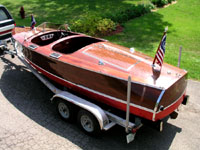 1938 19' Chris Craft Custom Runabout, antique wooden boat